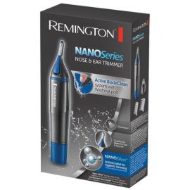 Remington Nose, Ear and Eyebrow Trimmer for Men (Dual Edged Comfort Tip Blade, Rotary Trimmer, 2 Comb Attachments, Showerproof, Battery Operated with Battery Included)