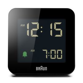 Braun BC09B Digital Alarm Clock with Snooze - Black